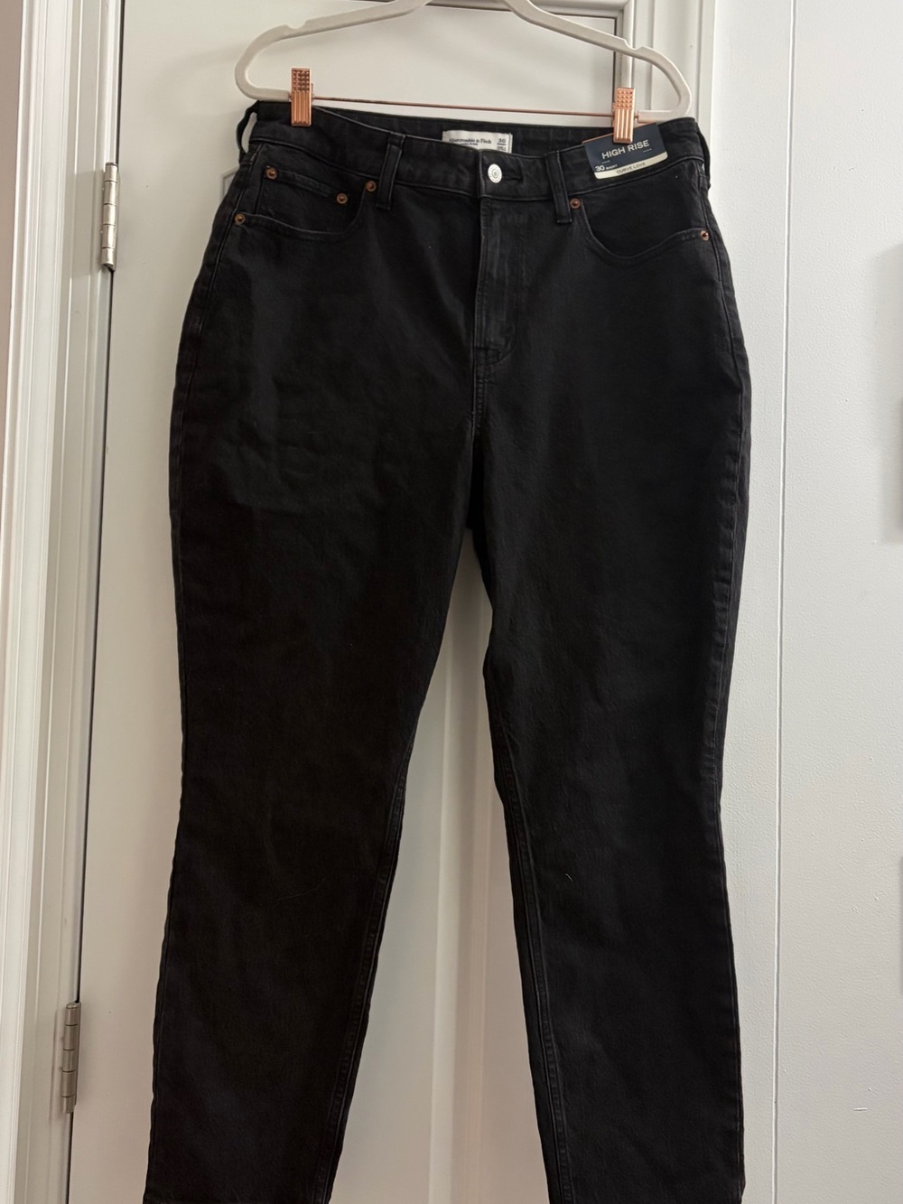 A&F Black High-Rise Curve Love Jeans